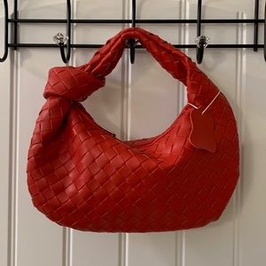 Red Woven Mini Jodi Bag